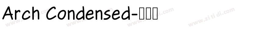 Arch Condensed字体转换